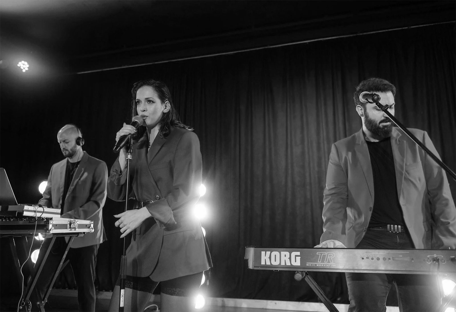 KEDA band black and white portrait