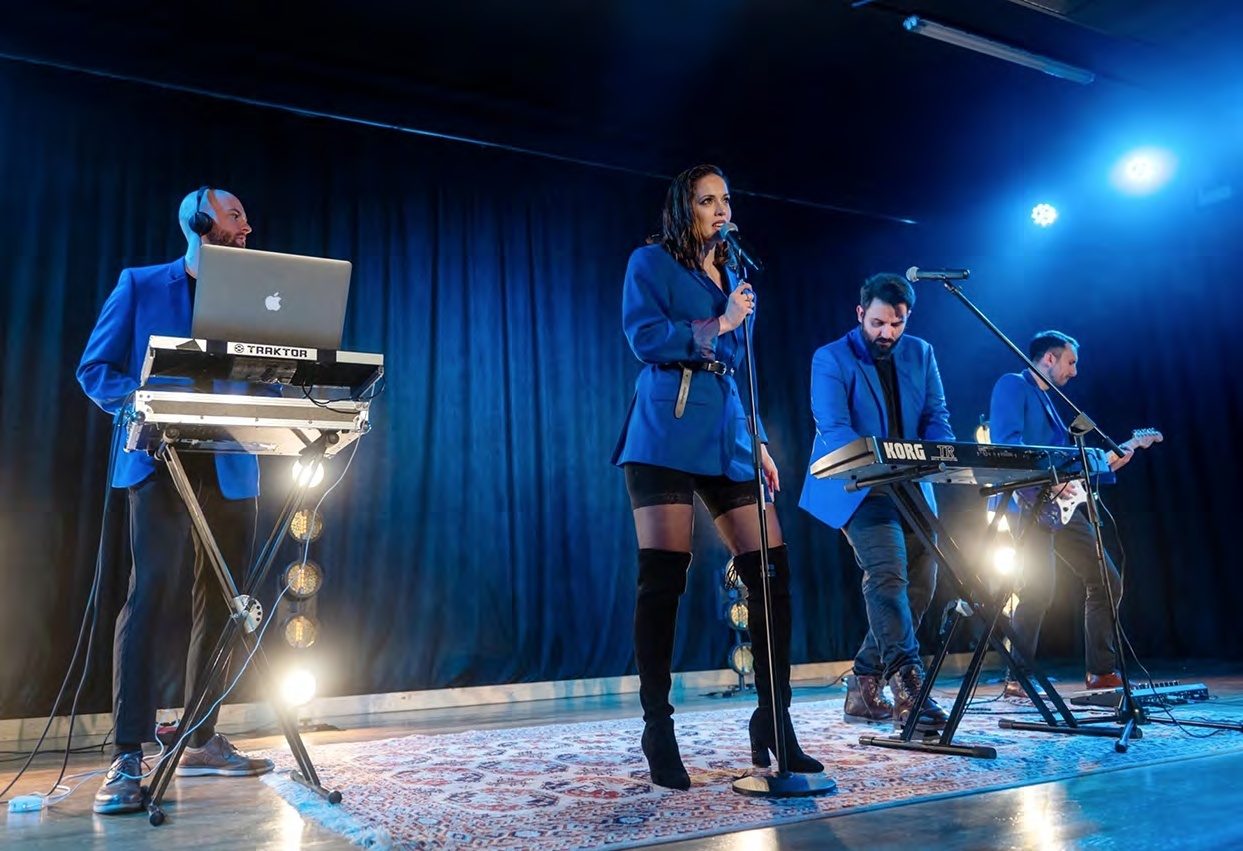 KEDA party band performing at a live event