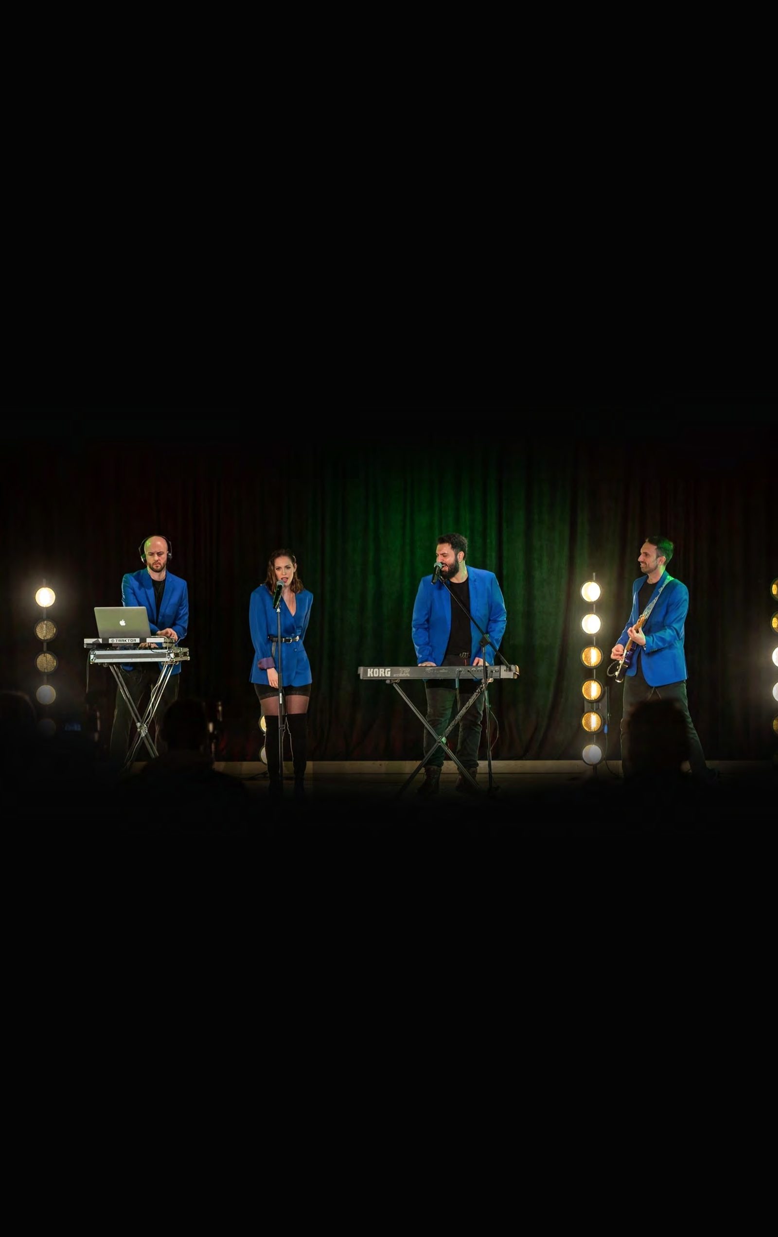 KEDA live party band performing on stage in Greece